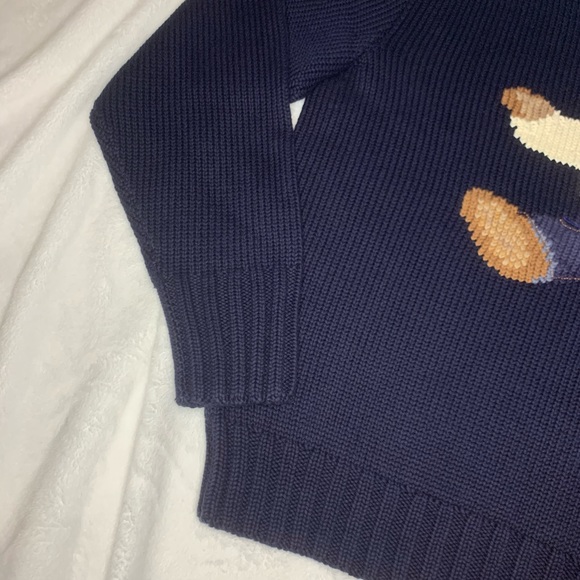 NWT Rare Polo Ralph Lauren Hand Knit Sit Down Bear - Picture 3 of 7